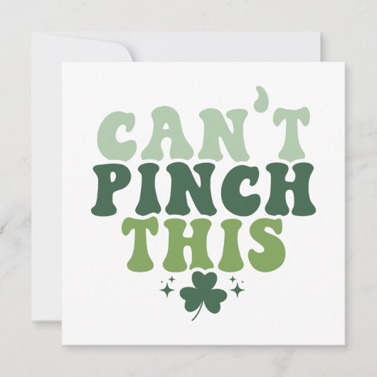 ピンチできないレトロSVG/PNG - St. Patrick's Day シーズンカード (正面)