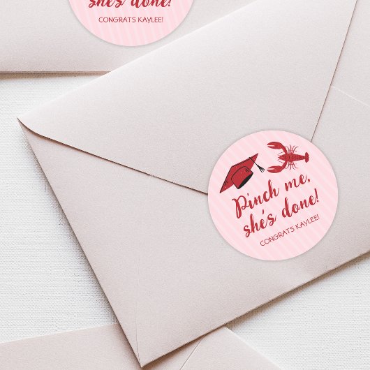 ピンチでザリガニ&キャップ卒業 ラウンドシール