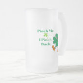 ピンチでピンチして フロストグラスビールジョッキ (正面右)