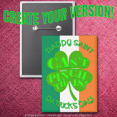 「ピンチなんてできない!」 セントパトリックの日アイルランド国旗 缶バッジ