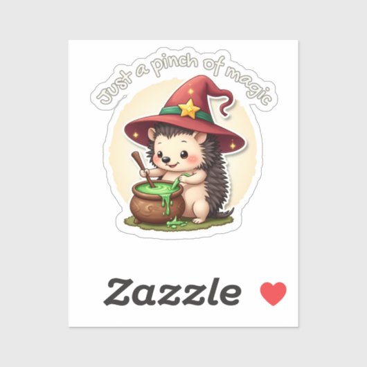 ピンチの魔法 – かわいいヘッジホッグステッカー シール (シート)