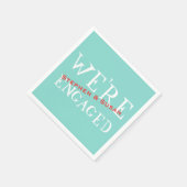 ピンチアメリカロビンブルー婚約クロウフィッシュパーティー スタンダードカクテルナプキン (角)