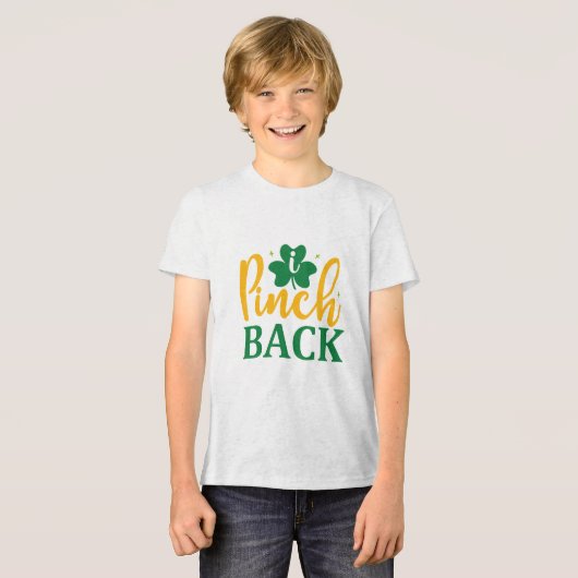 ピンチバックおもしろい- St. Patrick's Day Kids' T-Shirt トライブレンドＴシャツ (正面全面)