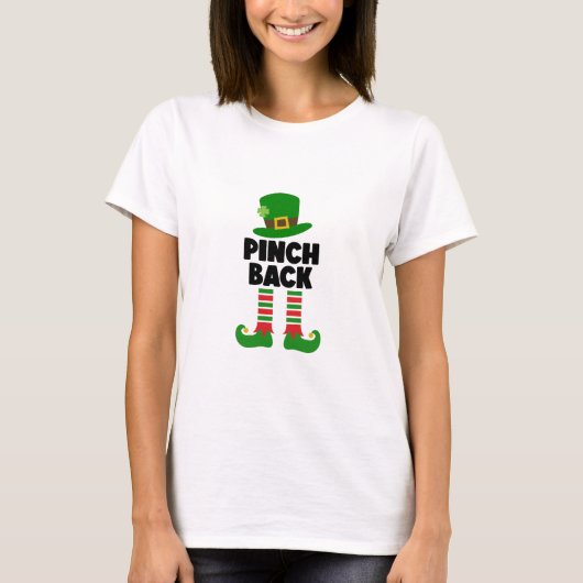 ピンチバックおもしろい- St. Patrick's Day Tシャツ (正面)