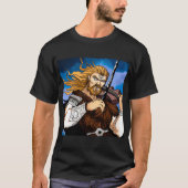 ピンチャスツケルマンバイキングヴァイオリニスト Tシャツ (正面)