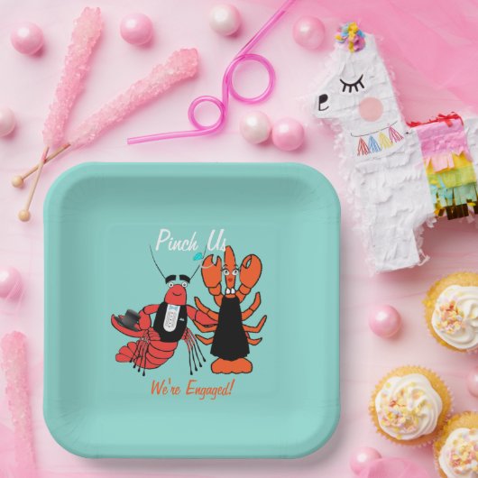 ピンチ我々はザリガニ婚約したのボイルシャワーパーティー ペーパープレート (パーティー)