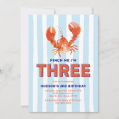 ピンチ私3歳ロブスター3歳 招待状 (正面)