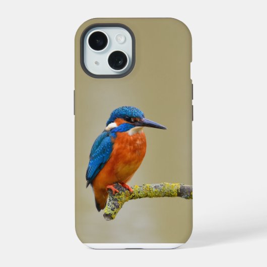 ピンチ・カワセミ iPhone 15ケース (裏面)