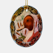 ピンテールアヒルオーナメント セラミックオーナメント (右)