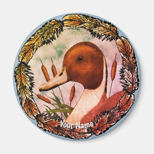 ピンテールアヒル磁石 マグネット (正面)