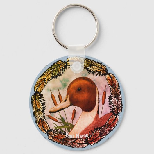 ピンテールダックキーチェーン キーホルダー (正面)