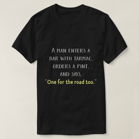 ピントと一つ道へ Tシャツ (デザイン正面)