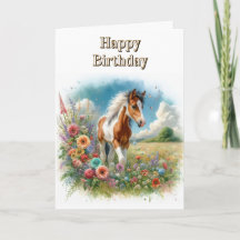 ピントの子馬と野の花 誕生日おめでとう