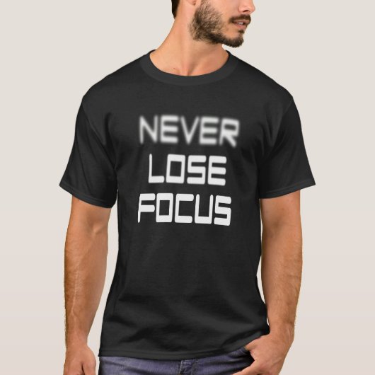 ピントを失わない写真撮影カメラ Tシャツ (正面)