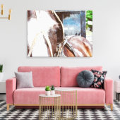 ピントアミッシュ乳母車ホース キャンバスプリント (インサイチュ (リビング))