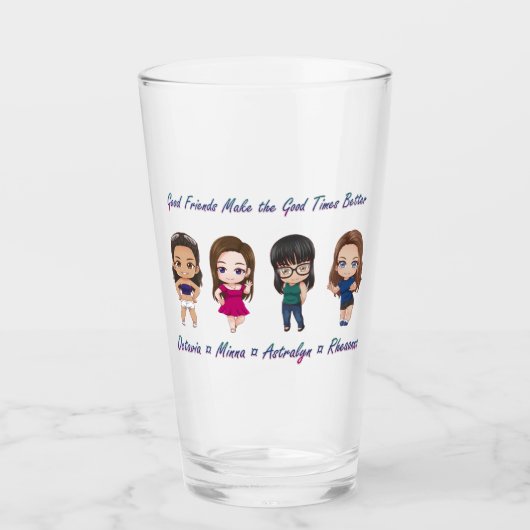 ピントグラス – 良い友達 タンブラーグラス (正面)