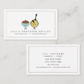 ピントビーンズ+コーンブレッドサザンレストランシェフ 名刺 (正面/裏面)