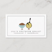 ピントビーンズ+コーンブレッドサザンレストランシェフ 名刺 (正面)