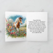 ピントホースフォールとワイルドフラワーズハッピーバースデー カード (内部)