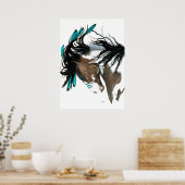 ピント威厳のあるホースバイビハレ ポスター (キッチン)