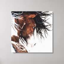ピント威厳のあるホース絵を描ズバイBiHrLe Canvas Art