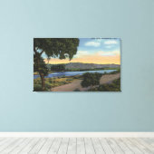 ピント湖の眺め キャンバスプリント (インサイチュ (ウッドフロア))