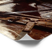 ピント荷車を引くウマ ポスター (角)