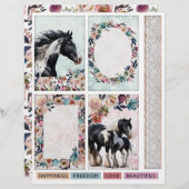 ピント馬と花のエフェメラ　ジャンクジャーナル用 (正面/裏面)