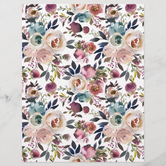 ピント馬と花のエフェメラ ジャンクジャーナル用 (裏面)