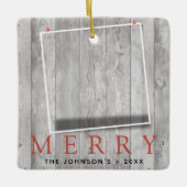 ピンド素朴フォトメリー休日 セラミックオーナメント (正面)