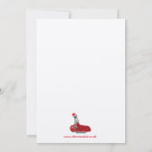 ピンナップいけなジョークおもしろいラフ・フラット・クリスマスカード シーズンカード (裏面)