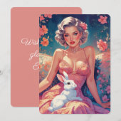 ピンナップのイースターバニー シーズンカード (正面/裏面)