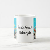 ピンナップのオートバイ コーヒーマグカップ (中央)