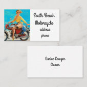 ピンナップのオートバイ 名刺 (正面/裏面)