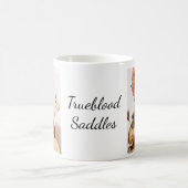 ピンナップのサドル コーヒーマグカップ (中央)