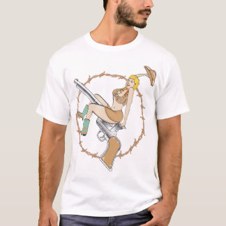 ピンナップの女の子 Tシャツ