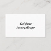 ピンナップの女性のカーボーイ 名刺 (裏面)