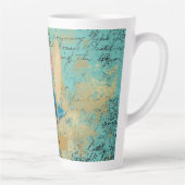 ピンナップの鏡 パーソナライズされた カフェラテマグ (右)