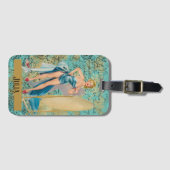 ピンナップの鏡 パーソナライズされた ラゲッジタグ (正面横)