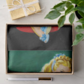 ピンナップアート – 黒い服を着た美しい女性 薄葉紙 (ギフト)