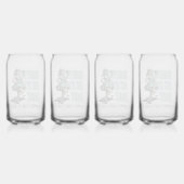 ピンナップカスタムサンパトリックの日シャムロックとの少女 ガラス缶 (裏面)