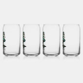 ピンナップカスタムサンパトリックの日シャムロックとの少女 ガラス缶 (左)