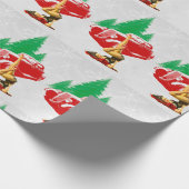 ピンナップガールクラシックカーラッピング紙 ラッピングペーパー (角)