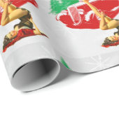 ピンナップガールクラシックカーラッピング紙 ラッピングペーパー (ロールコーナー)