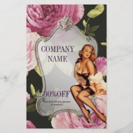 ピンナップガールコスメトロジストヘアメイクアーティスト チラシ