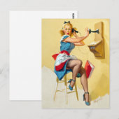 ピンナップガール ポストカード (正面/裏面)