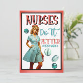 ピンナップナース_看護師だって、もっとうまくやれるわよ サンキューカード (スタンド正面)