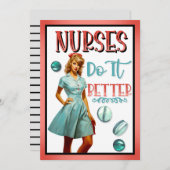 ピンナップナース_看護師だって、もっとうまくやれるわよ サンキューカード (正面/裏面)