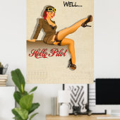 ピンナップパイロット ポスター (ホームオフィス)