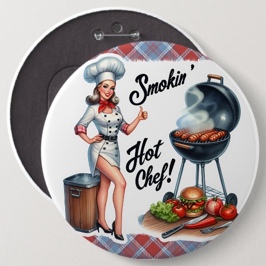 ピンナップレディヴィンテージフォトピユーモアのあるン 缶バッジ (正面&裏面)